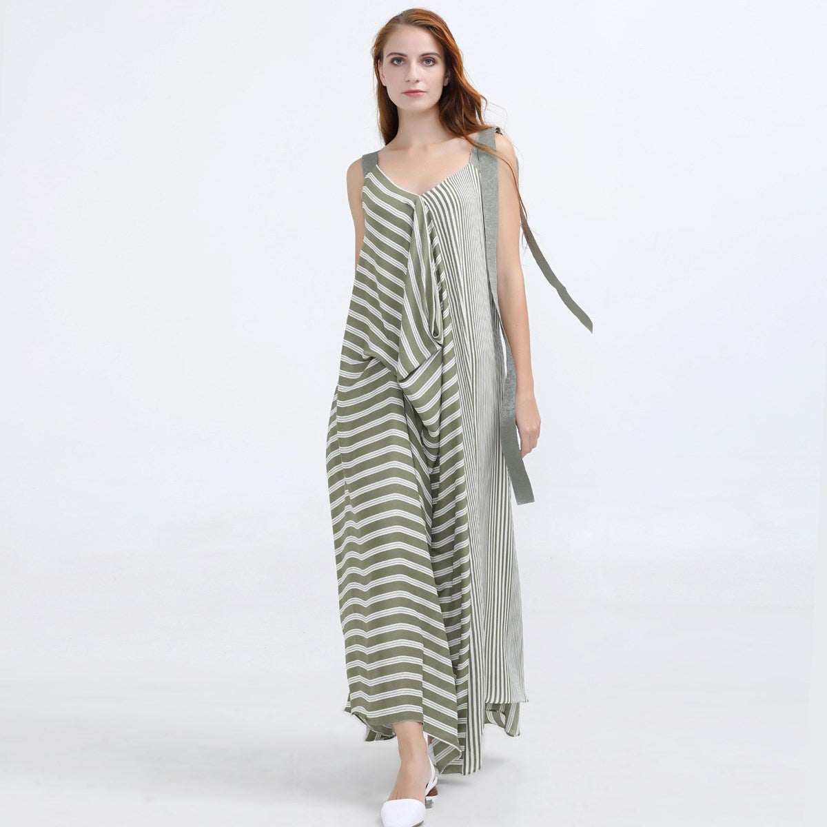 Robe de cocktail mélangée à imprimé maxi