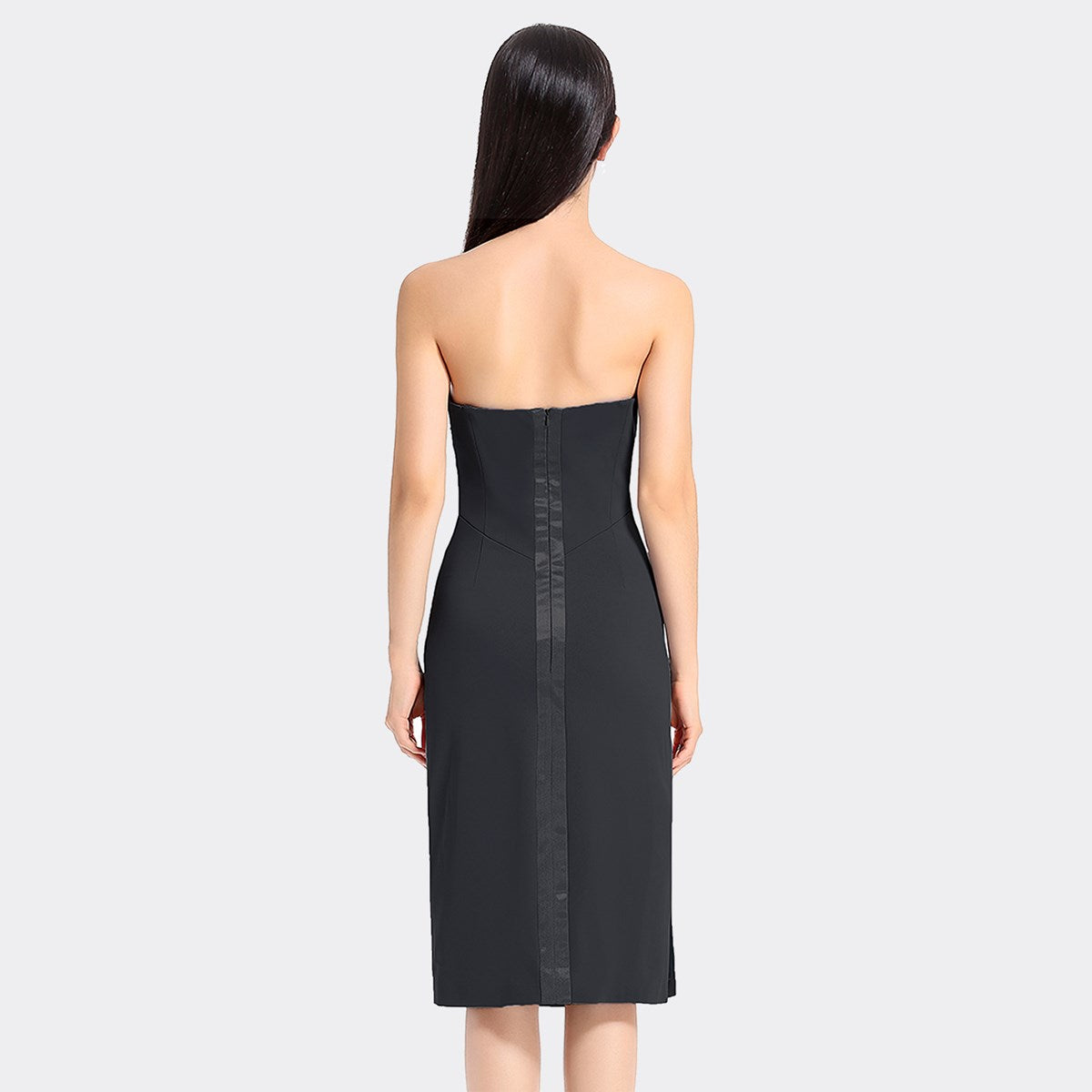 Robe bustier coeur-croisé