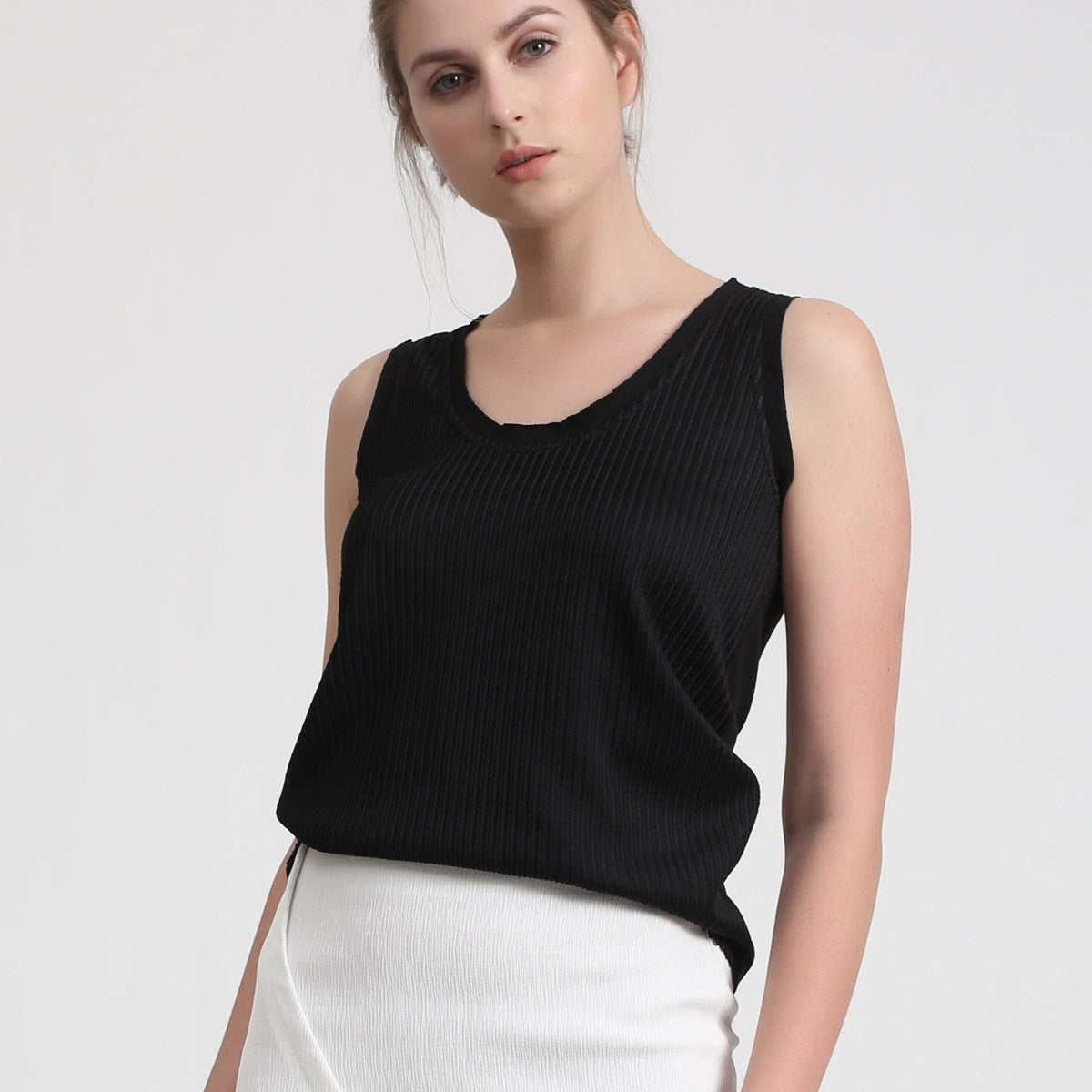 Débardeur bi-matières