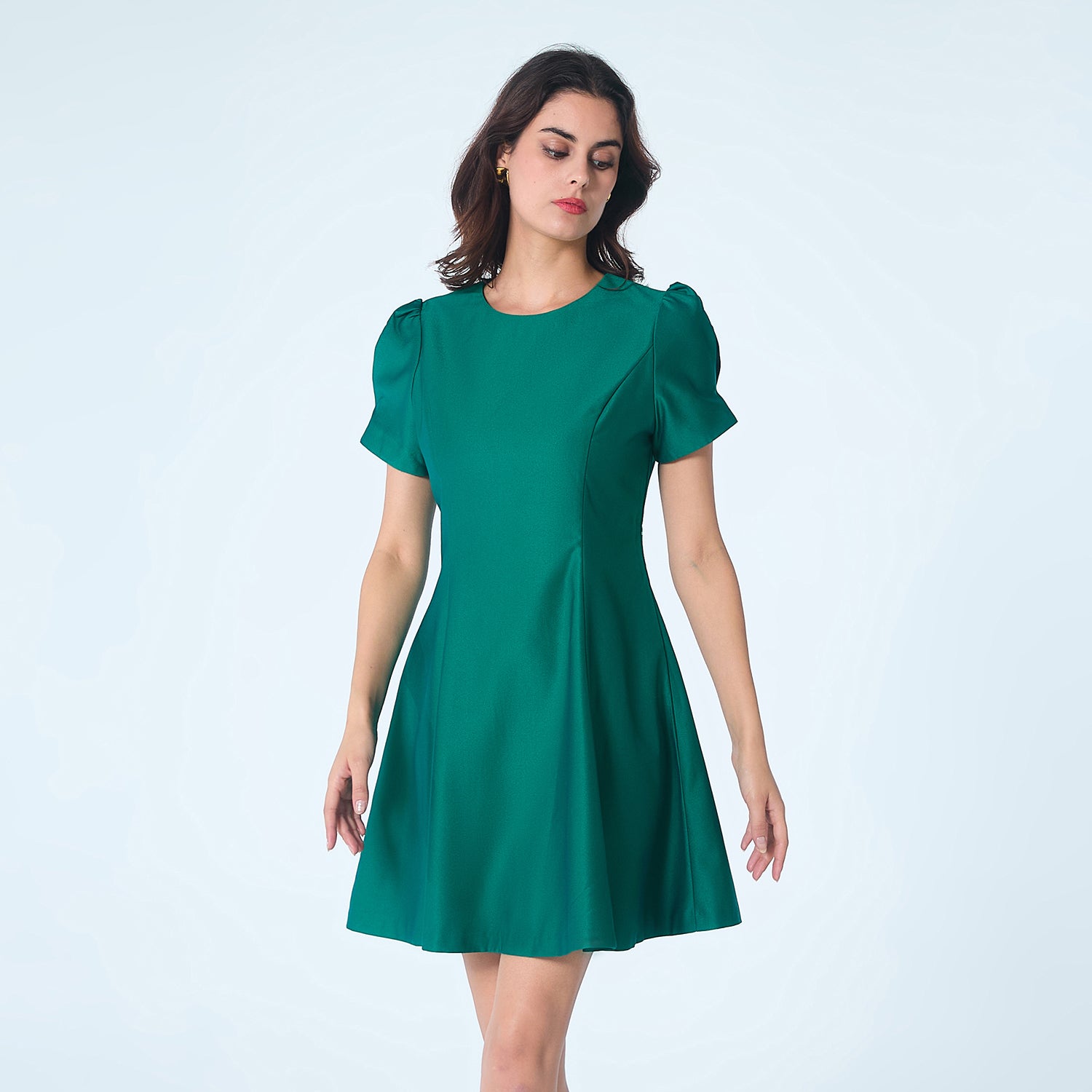 Robe patineuse satin