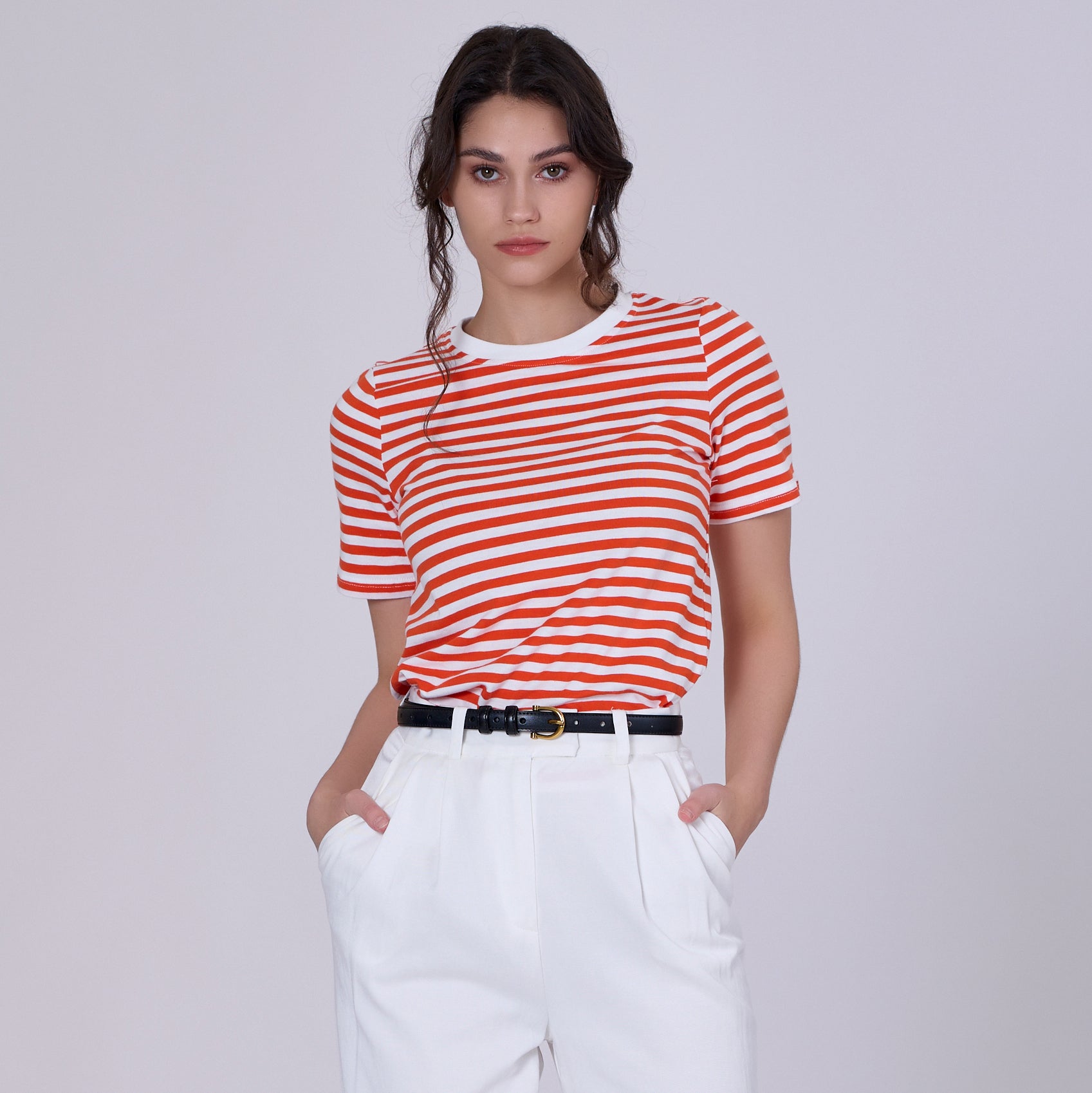 T-shirt marinière en coton