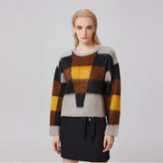 Pull ample à motif géométrique