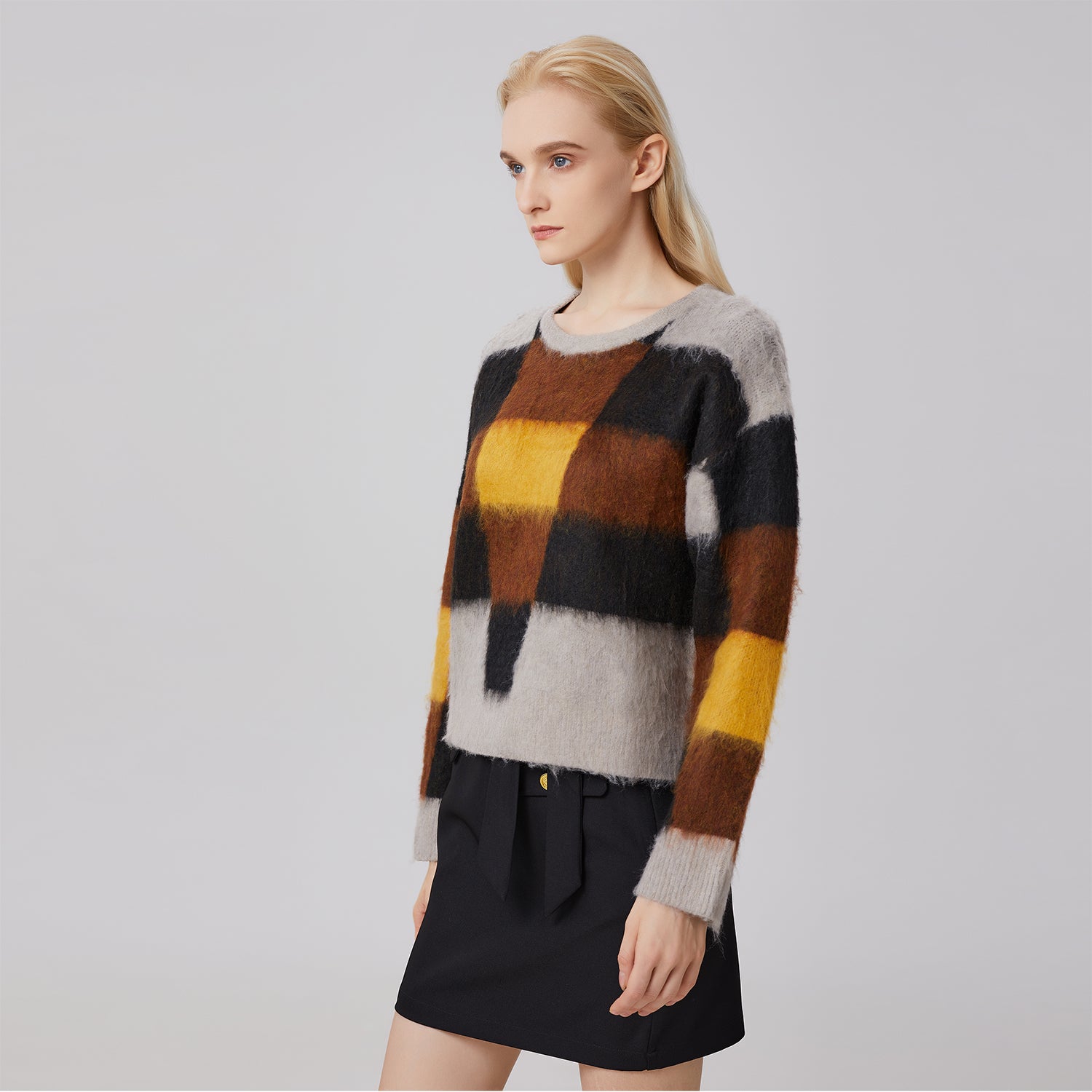 Pull ample à motif géométrique