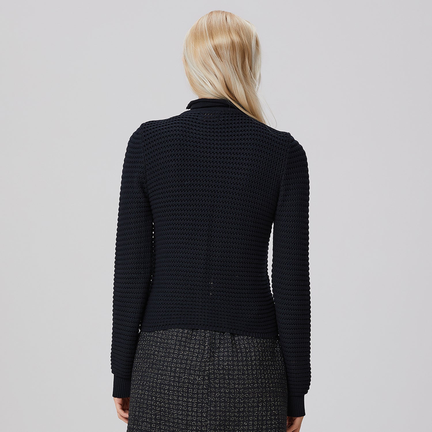 Cardigan en maille texturée