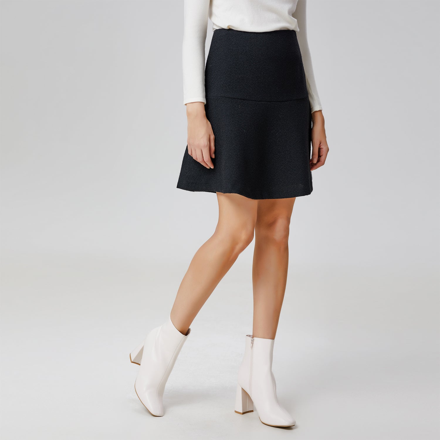 Jupe courte trapèze