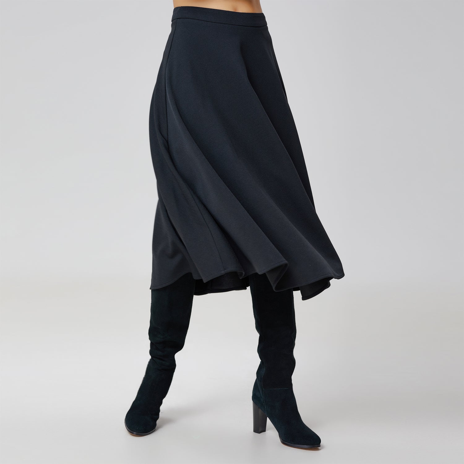 Jupe trés évasée midi