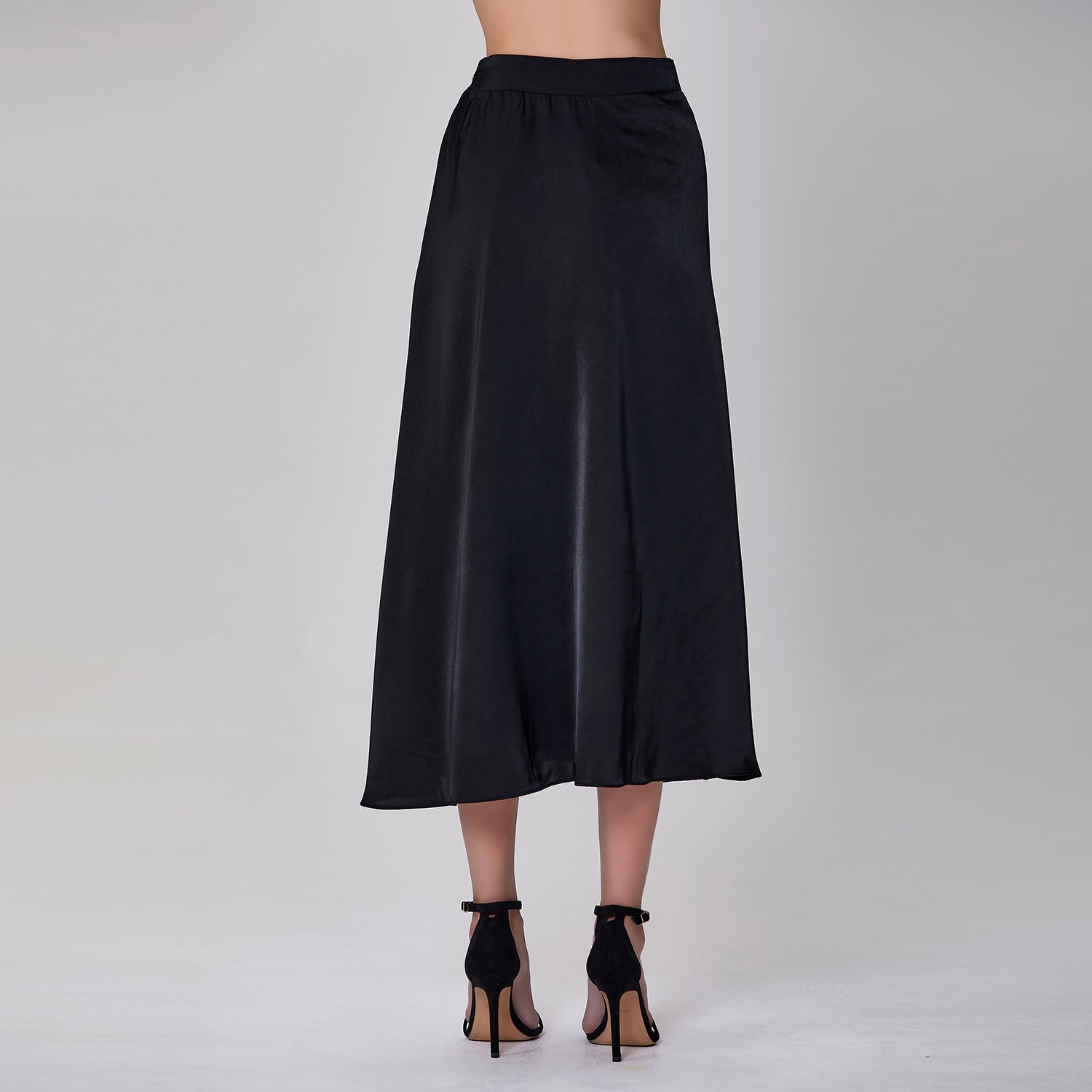 Jupe évasée à large ceinture