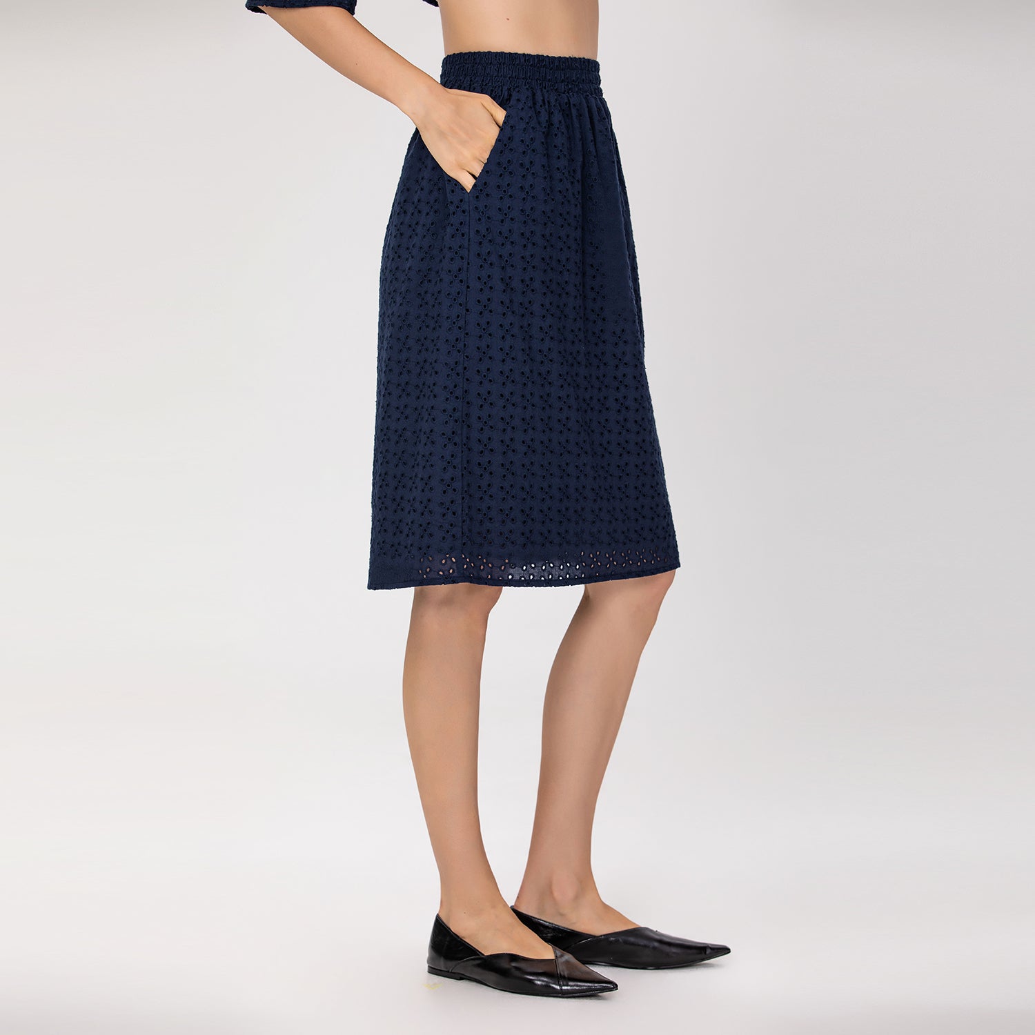 Jupe en dentelle de coton