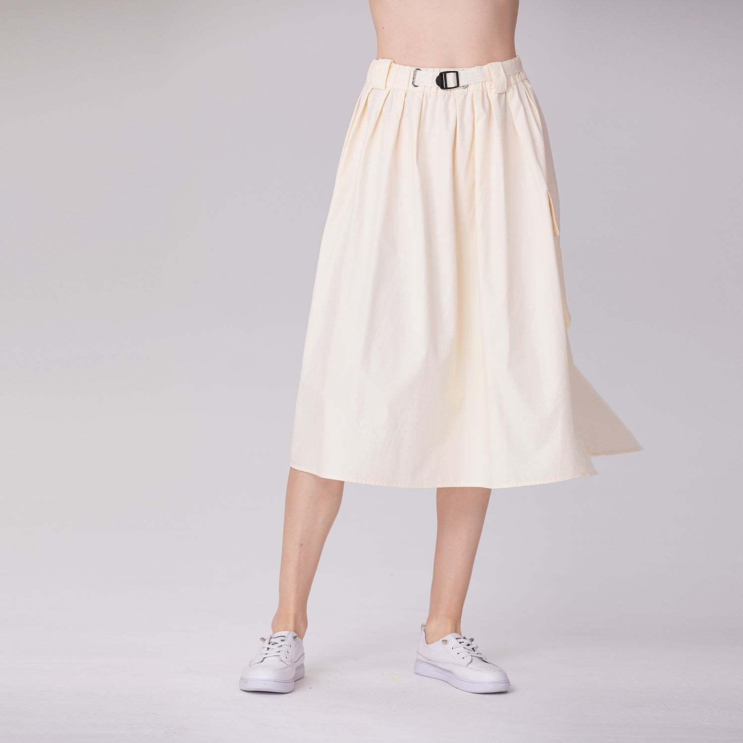 Jupe évasée en coton