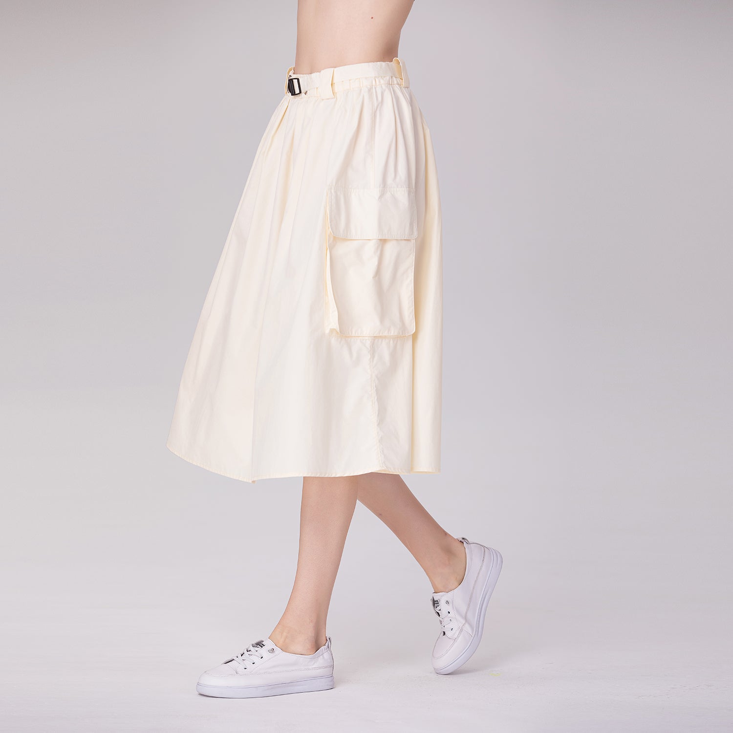 Jupe évasée en coton