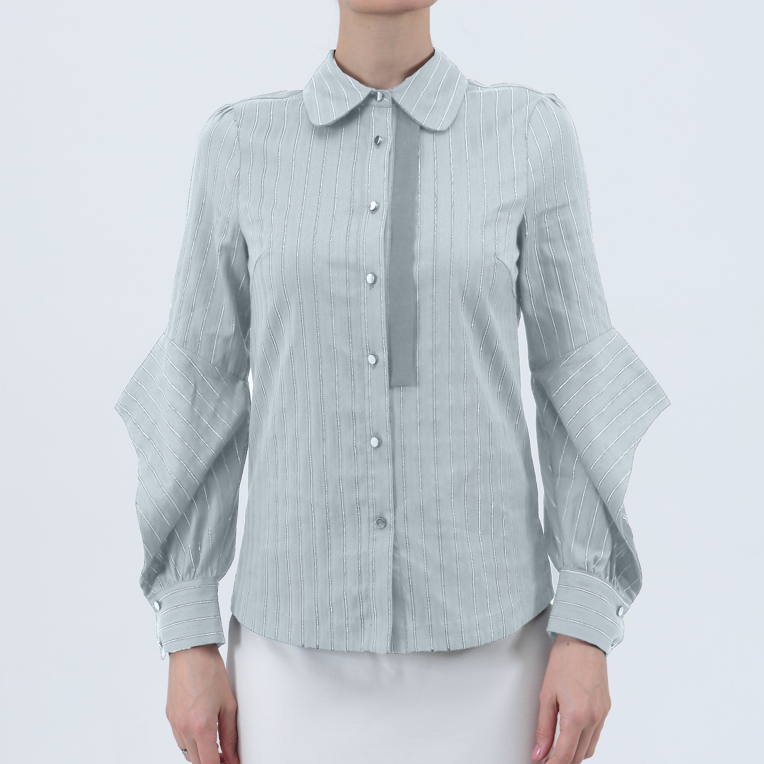 Chemise manches longues fendues aux avant-bras