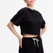 T-shirt coton court minimaliste