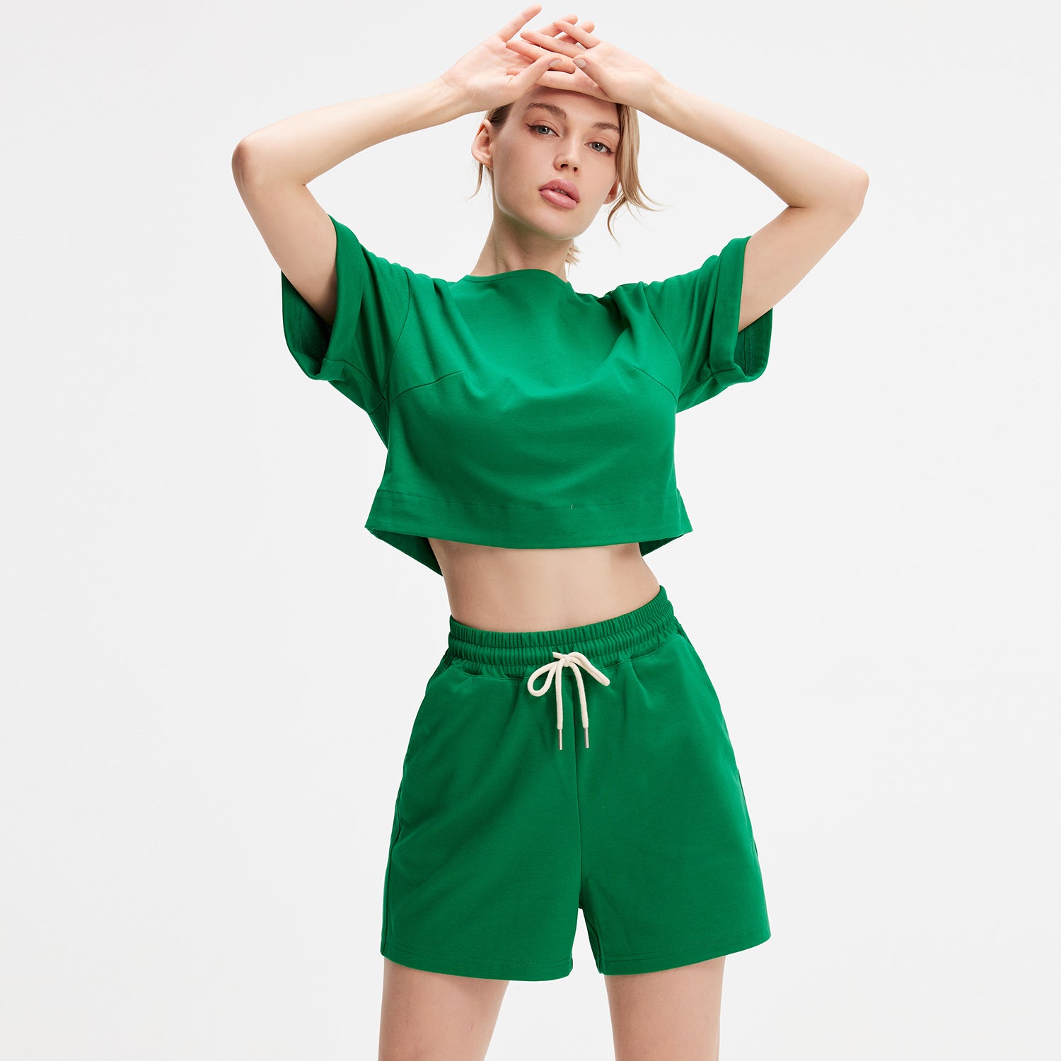 T-shirt coton court minimaliste