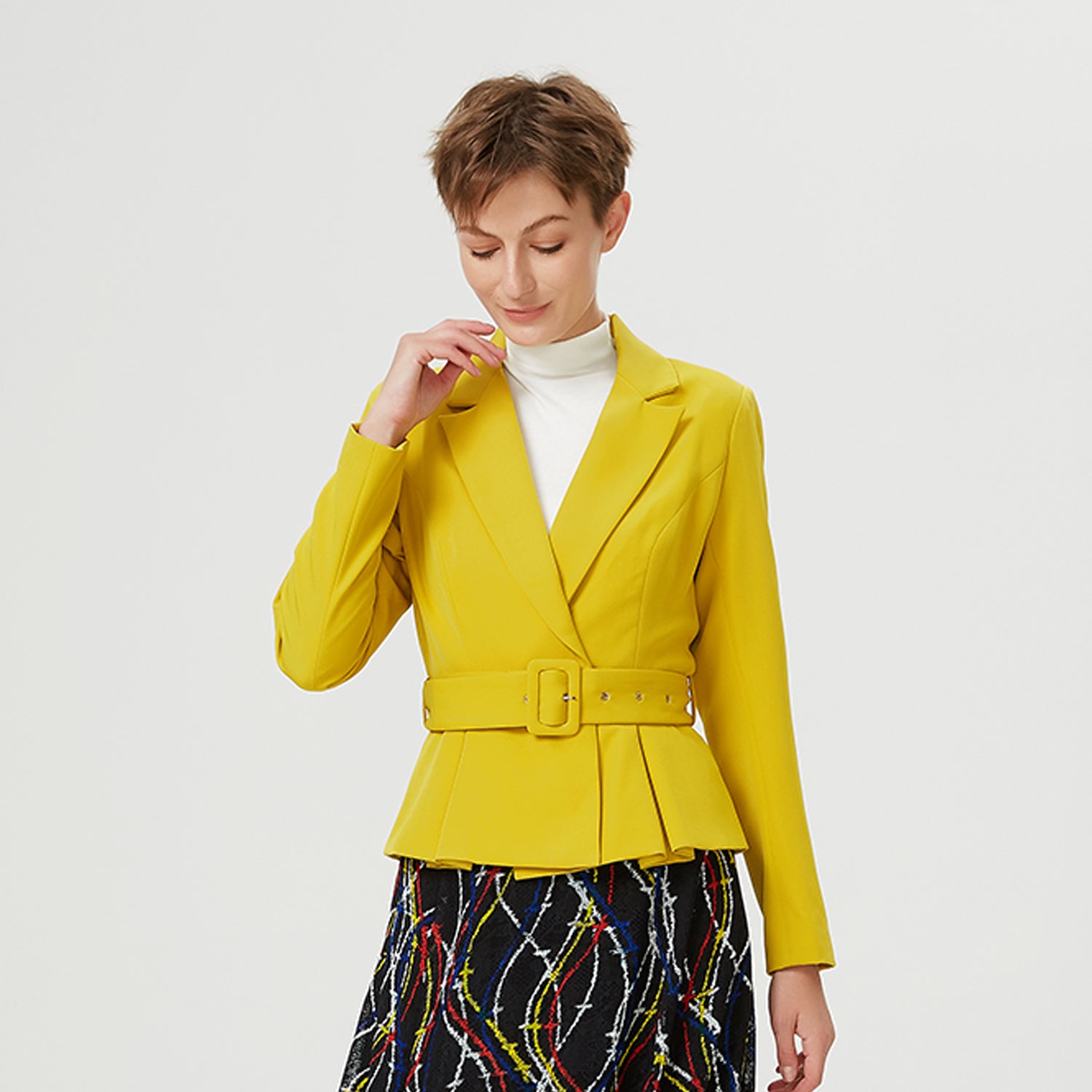 Veste tailleur à basques