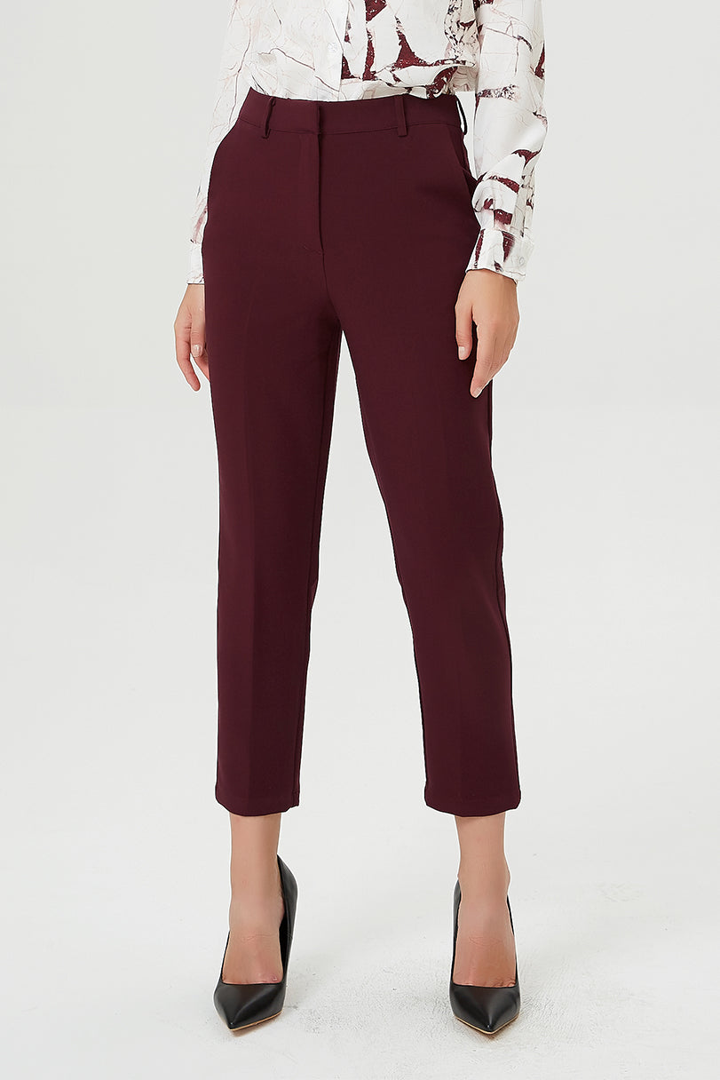 Pantalon court fuselé