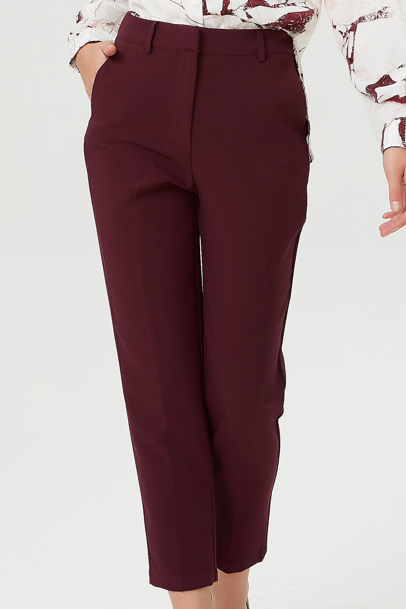 Pantalon court fuselé