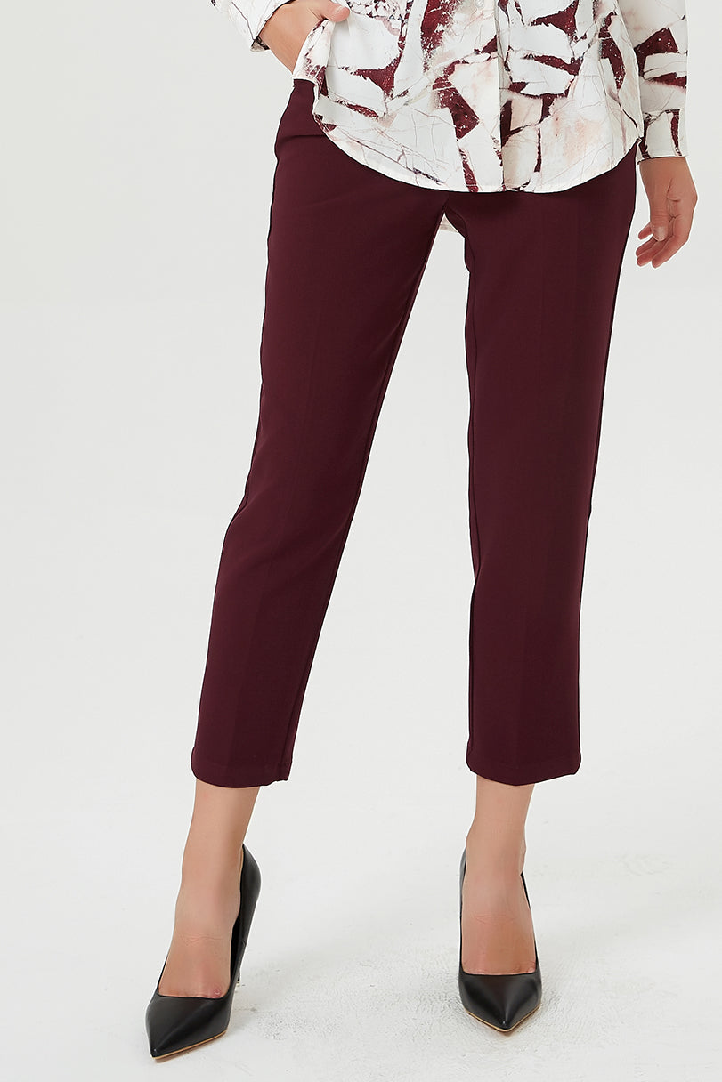 Pantalon court fuselé