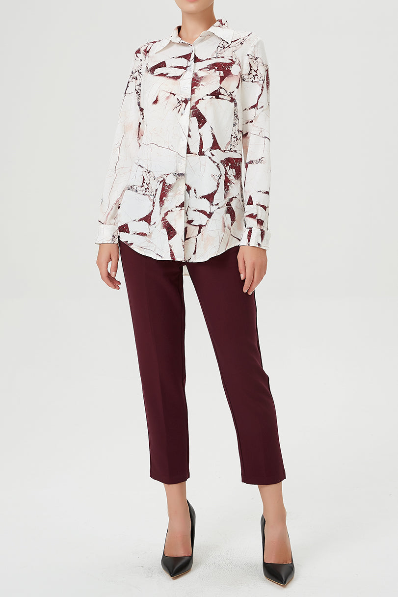 Pantalon court fuselé