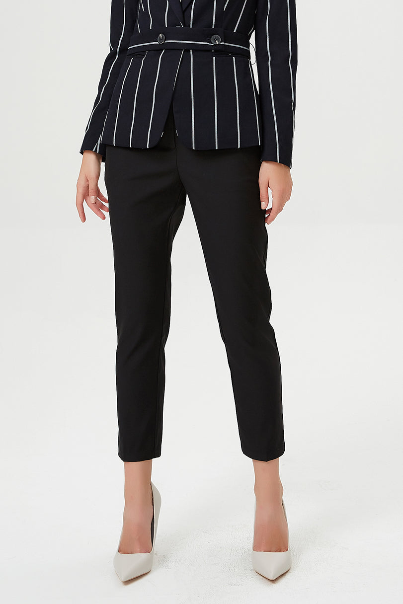 Pantalon court fuselé