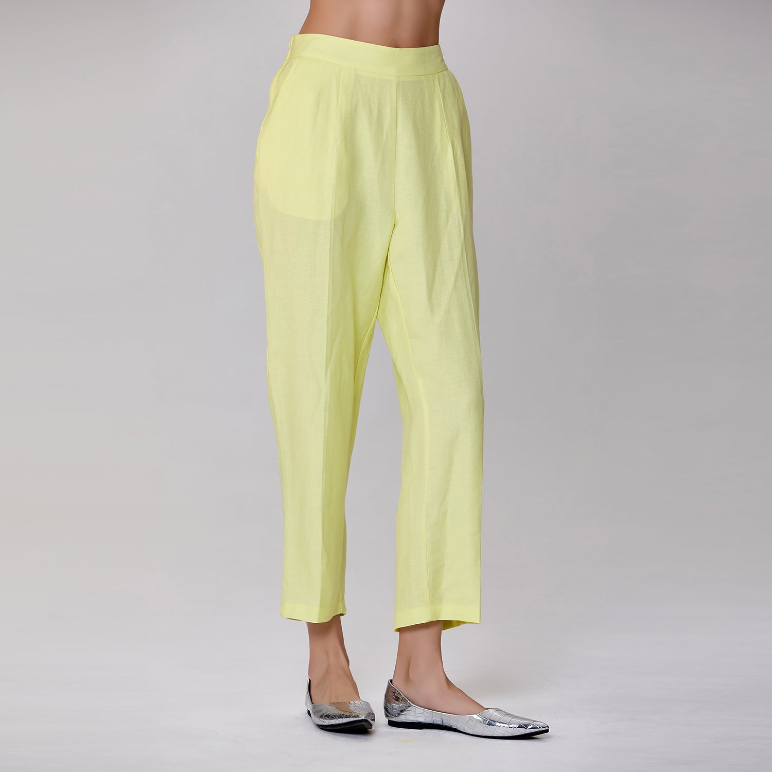 Pantalon droit en lin