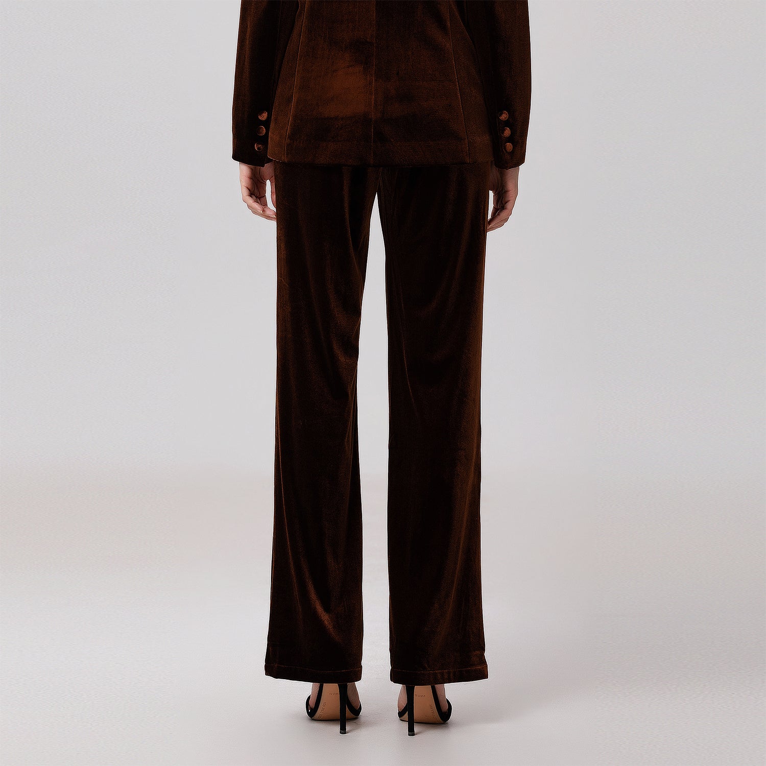 Pantalon droit en velours