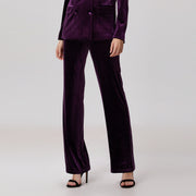 Pantalon droit en velours