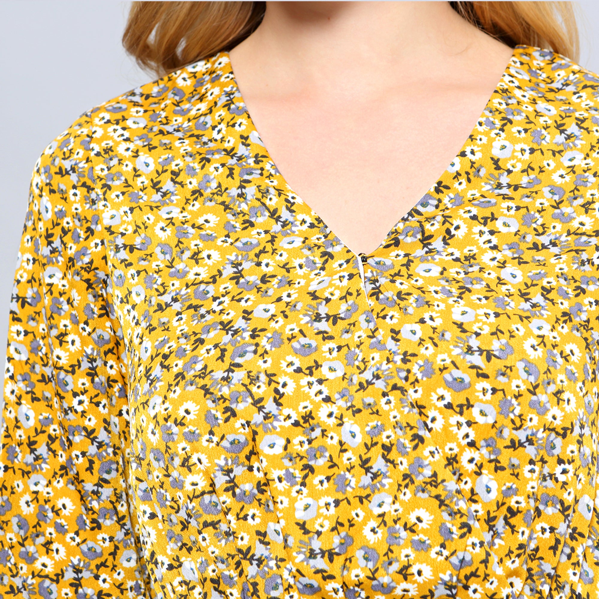 Robe courte patineuse à imprimé liberty vintage