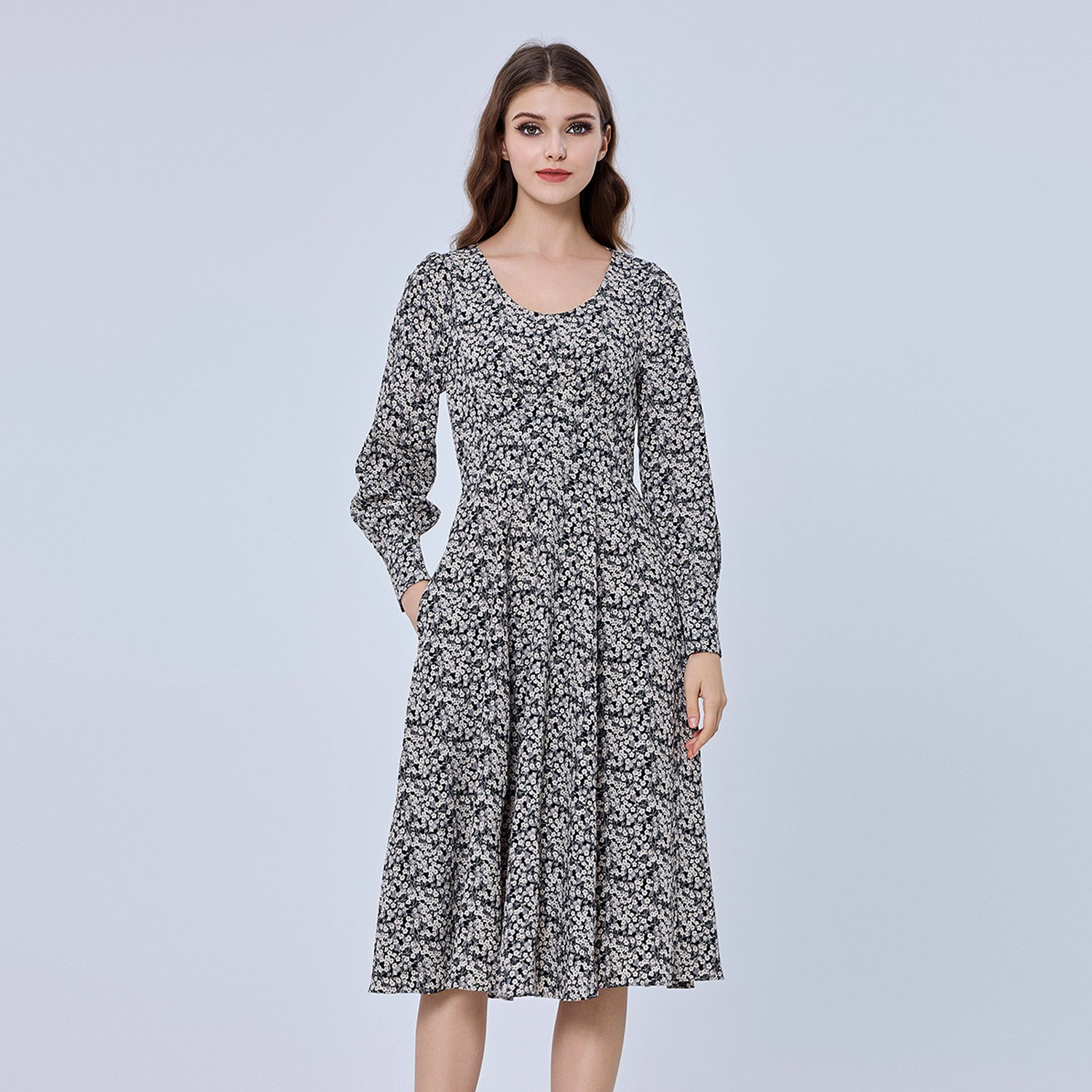 Robe midi à imprimé Liberty