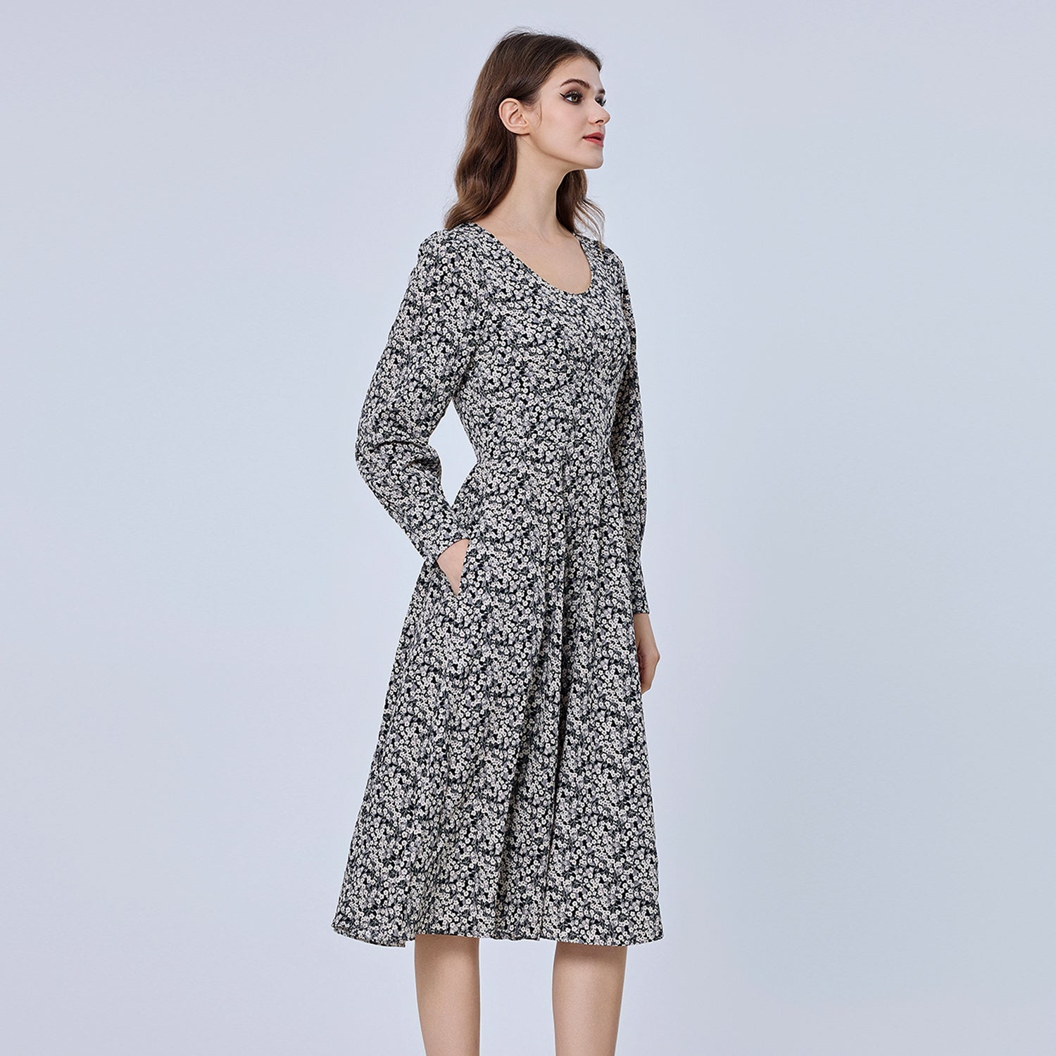 Robe midi à imprimé Liberty