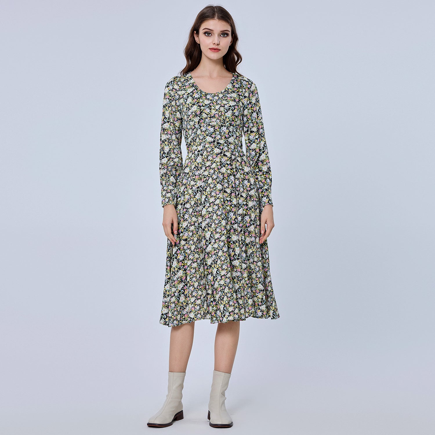 Robe midi à imprimé Liberty