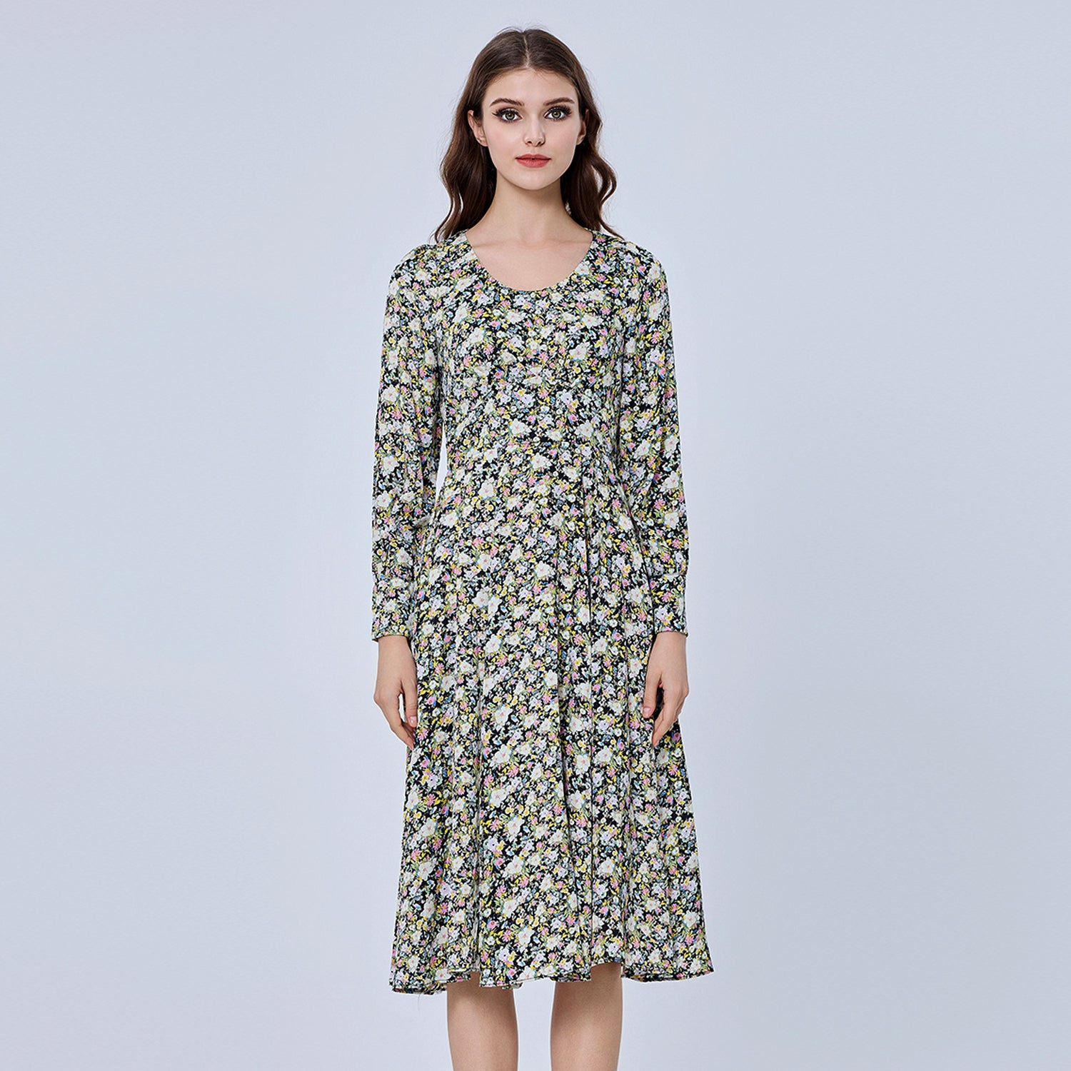 Robe midi à imprimé Liberty