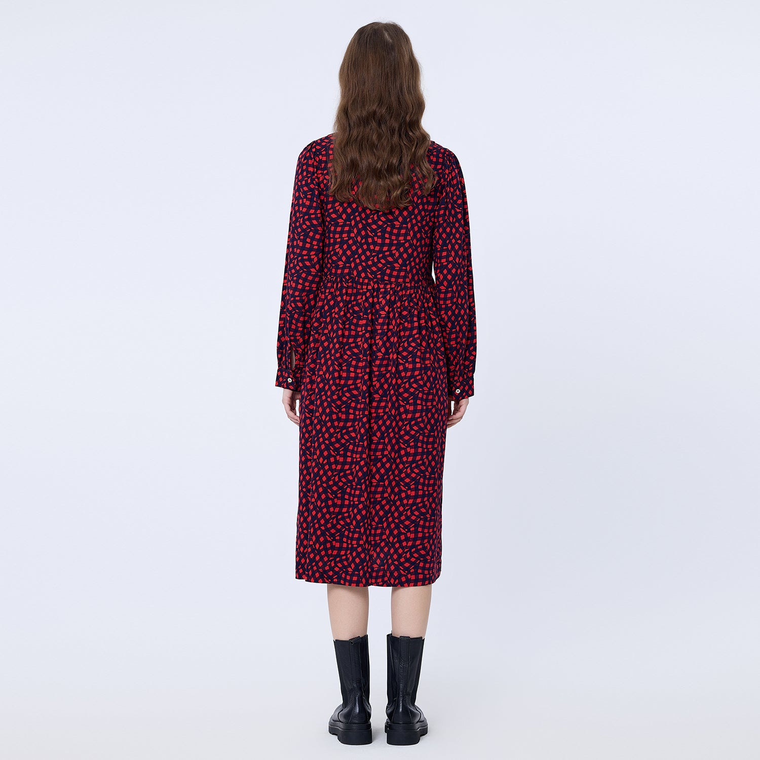 Robe-chemise ample de style rétro