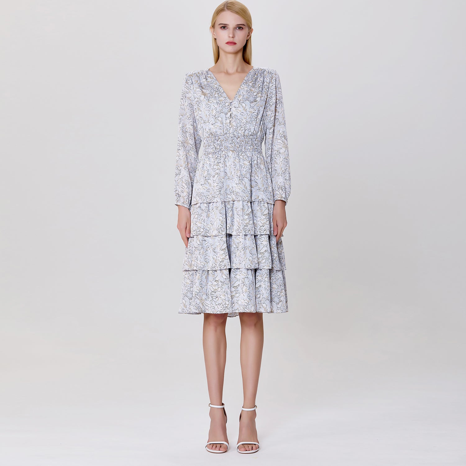 Robe à volants et imprimé liberty