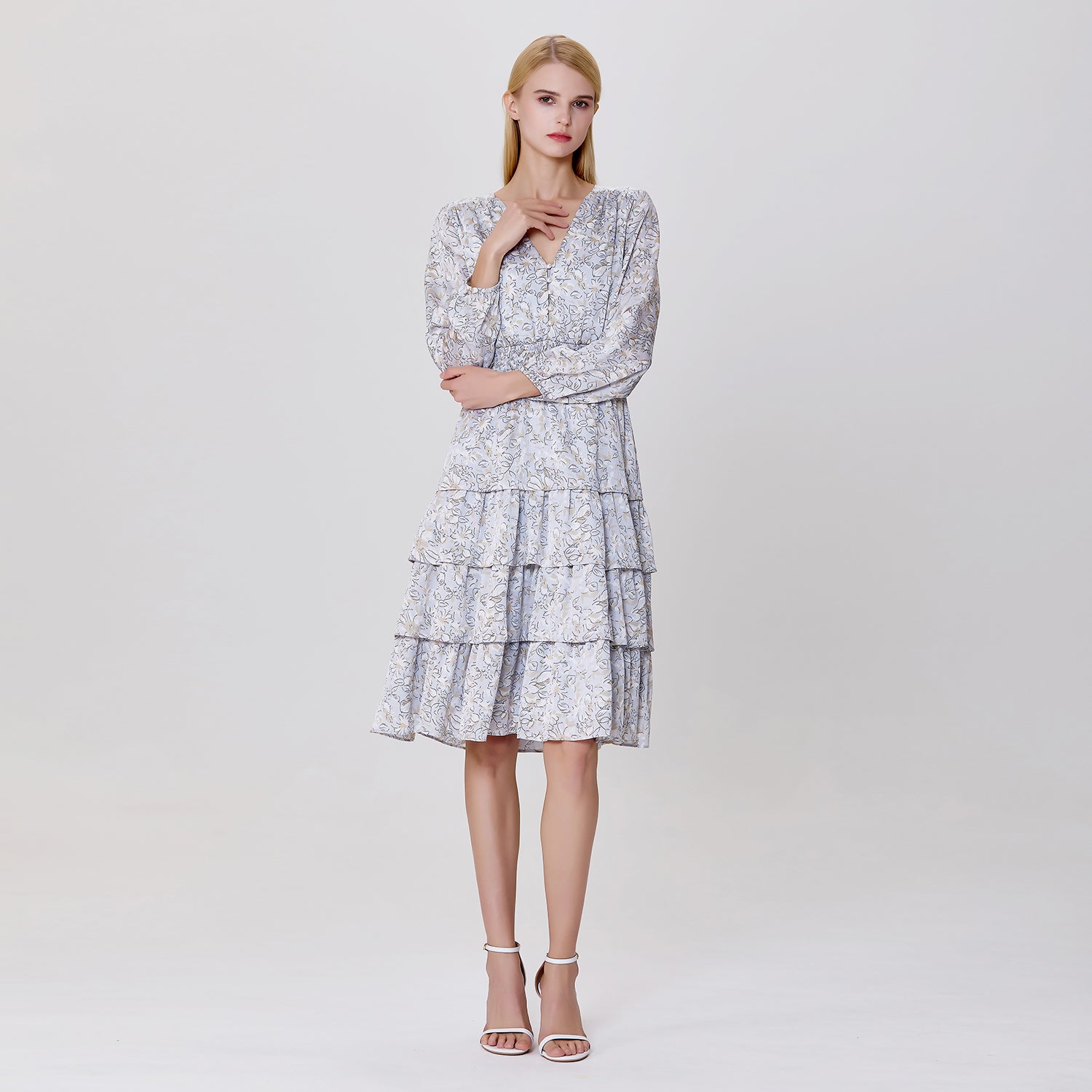 Robe à volants et imprimé liberty