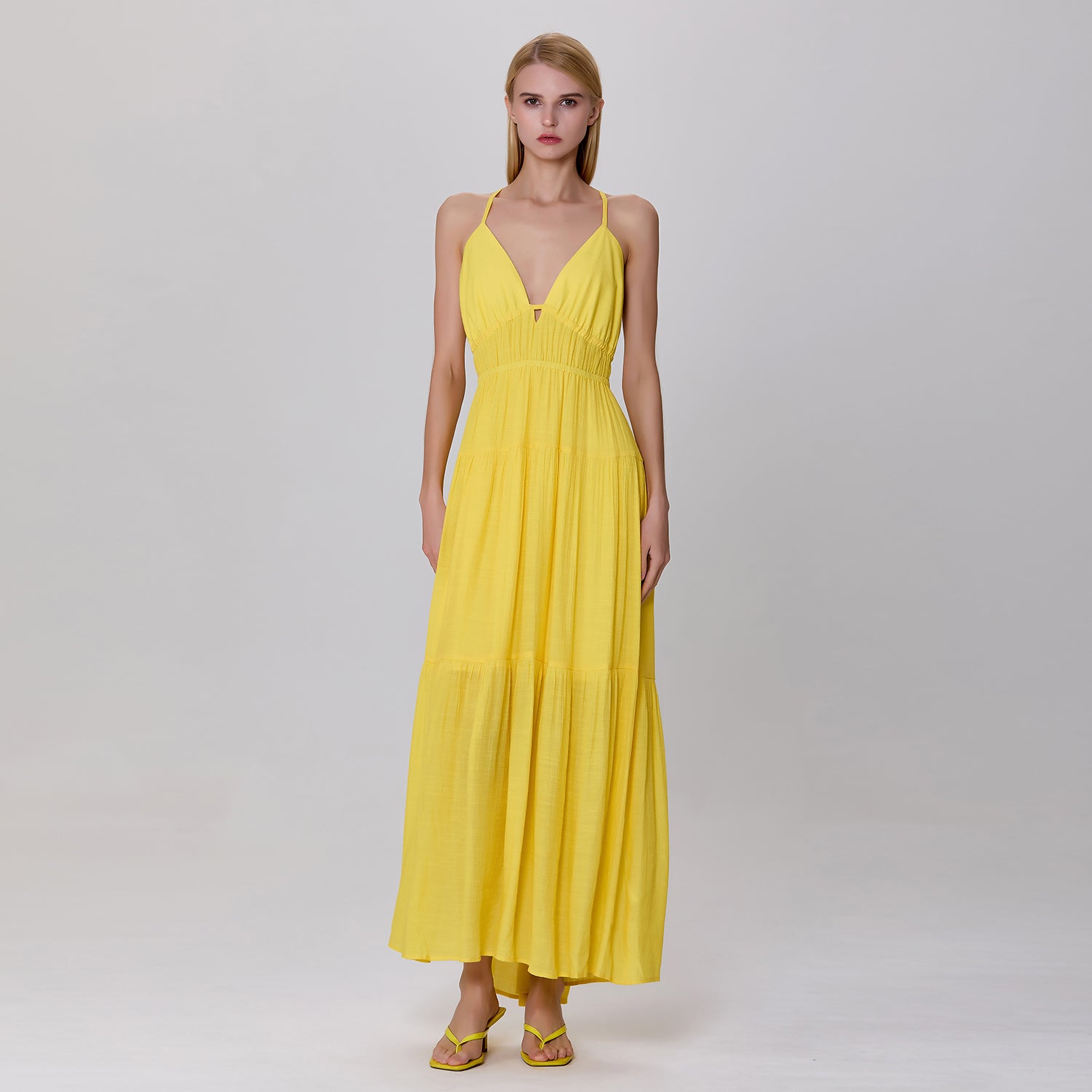 Robe longue d'été à bretelles