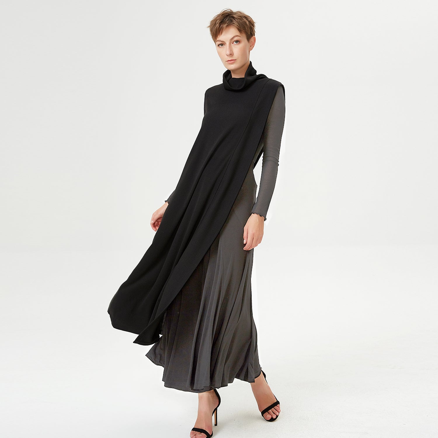 Poncho asymétrique léger