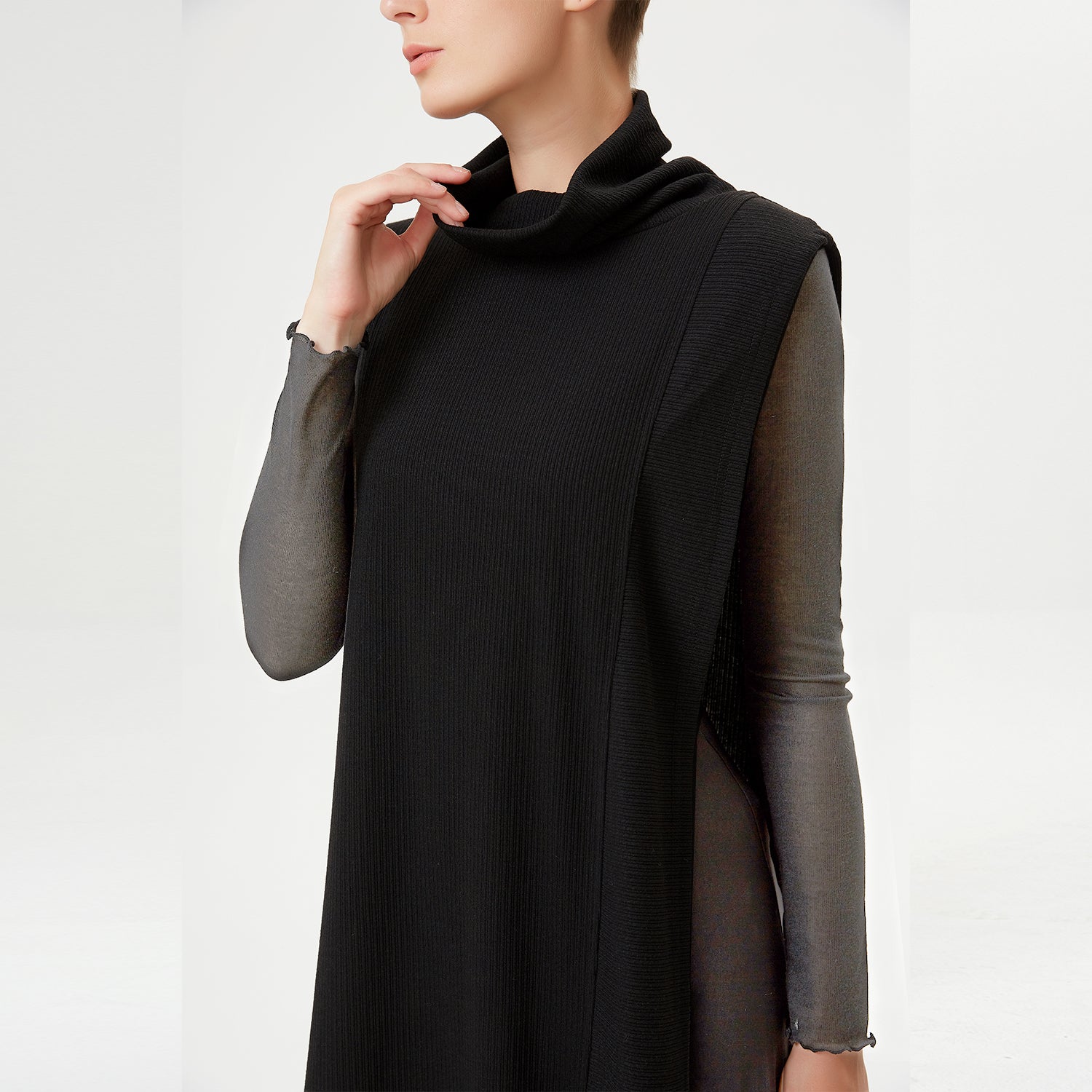 Poncho asymétrique léger