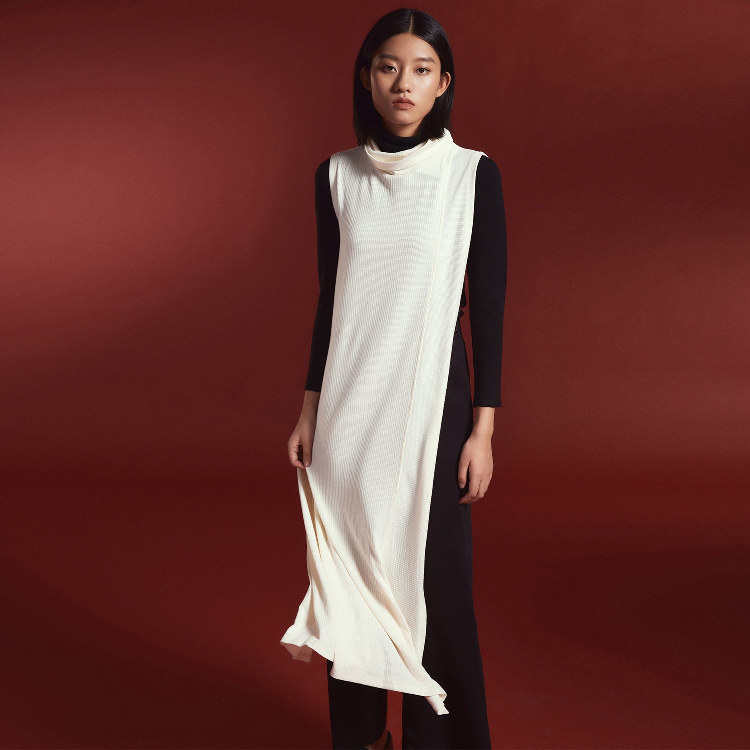 Poncho asymétrique léger