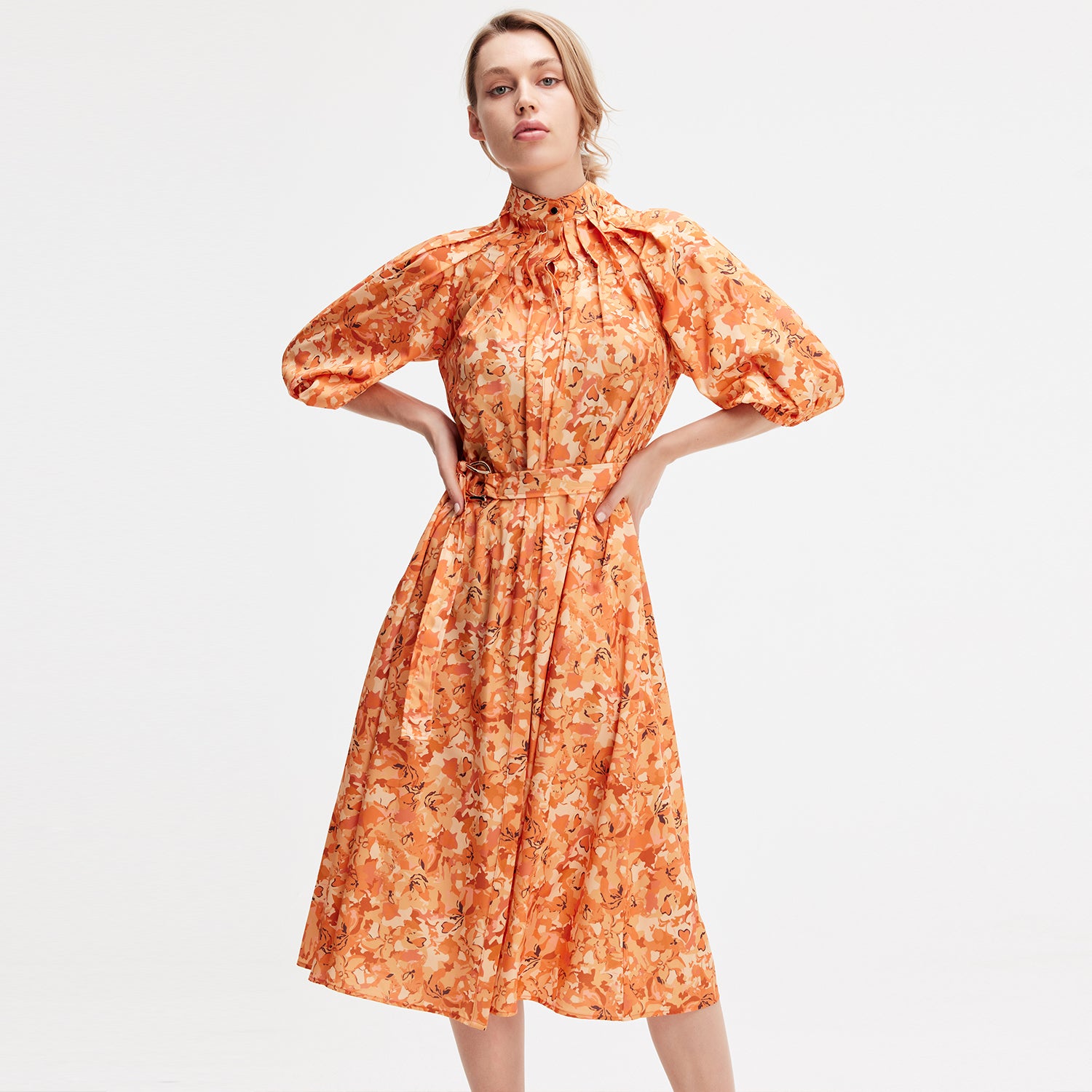 orange camouflage dress print shirt – Smart & Joy ASOS DESIGN fallen shoulder computer and monitor settings. Color:Other Color(Leaving a note) colorgrp-49746