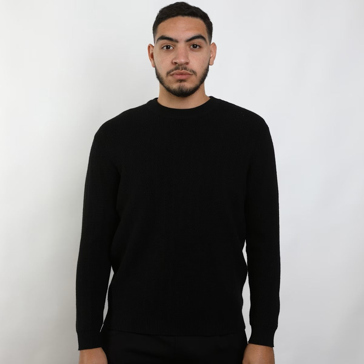 Pull Blanc Texturé en Maille