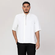 T-shirt col à zippé