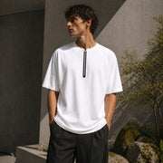 T-shirt coton premium avec détail contrasté résistant