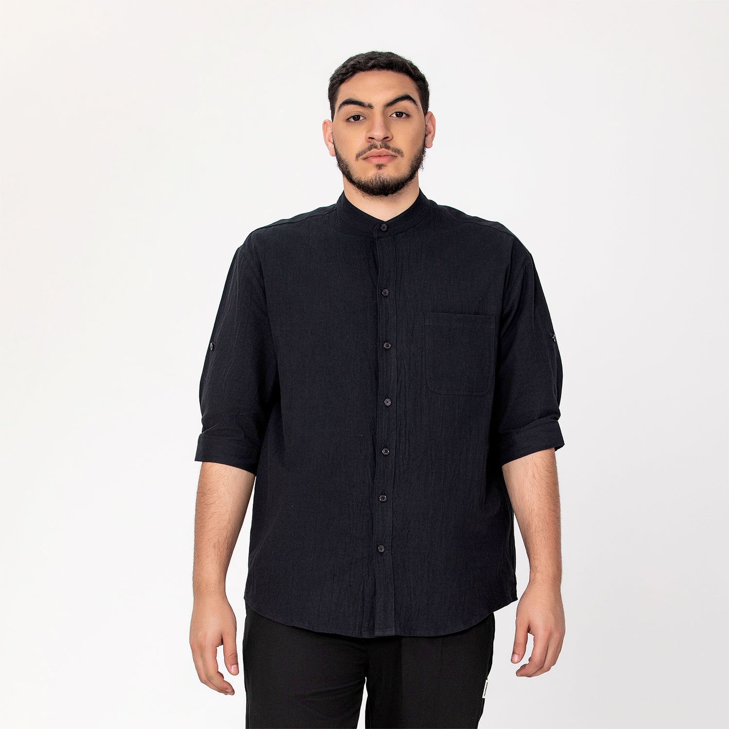 Chemise mao minimaliste