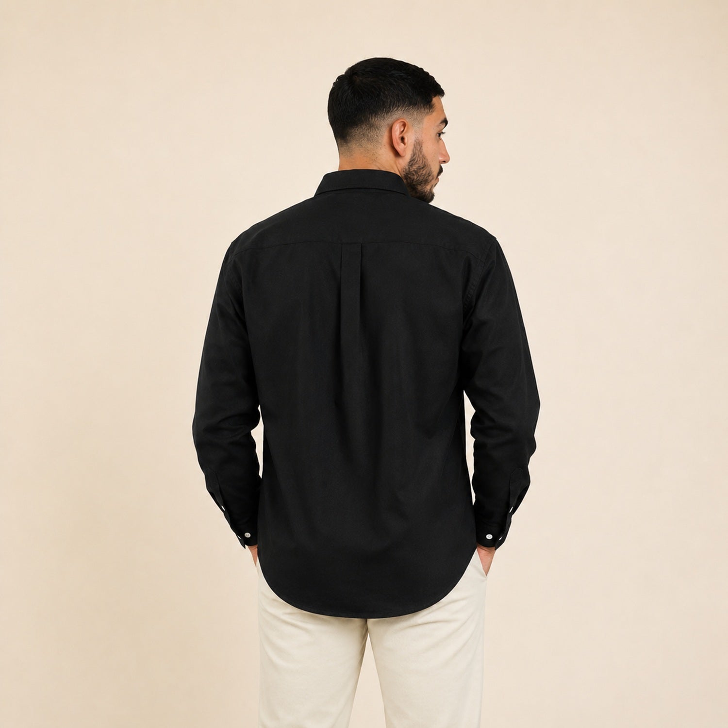 Chemise homme oversize à manches longues