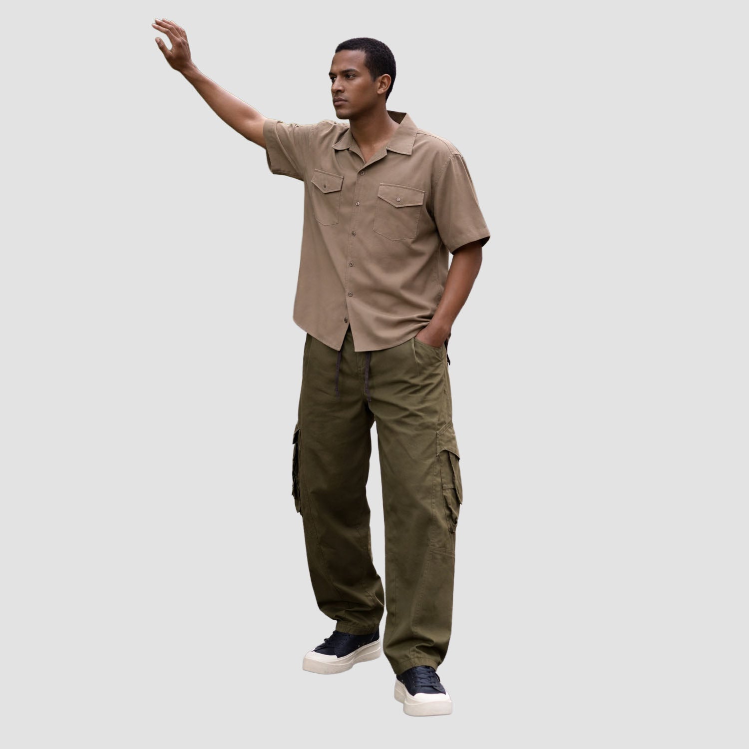 Chemise utilitaire homme à poches