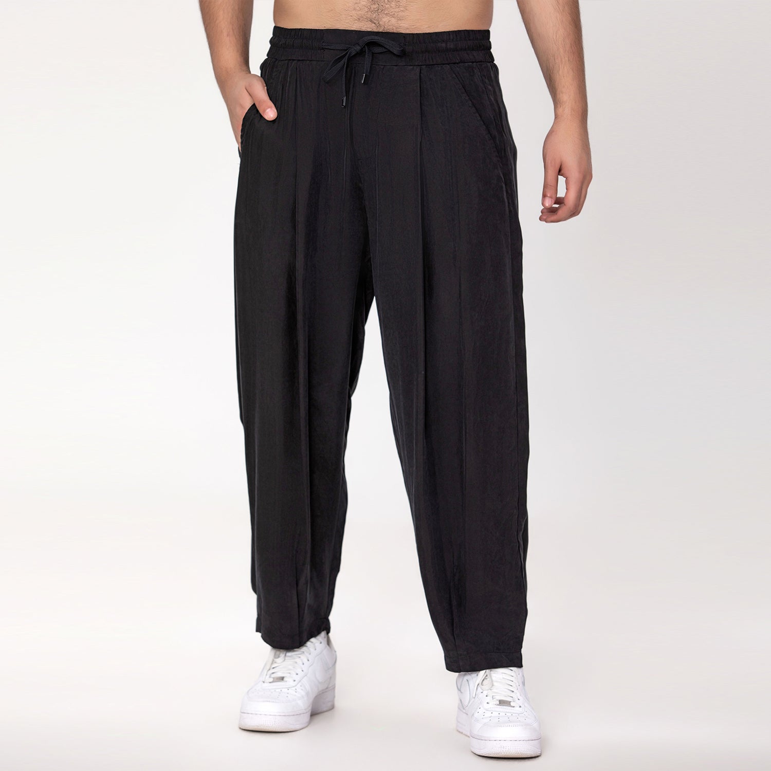 Pantalon large décontracté