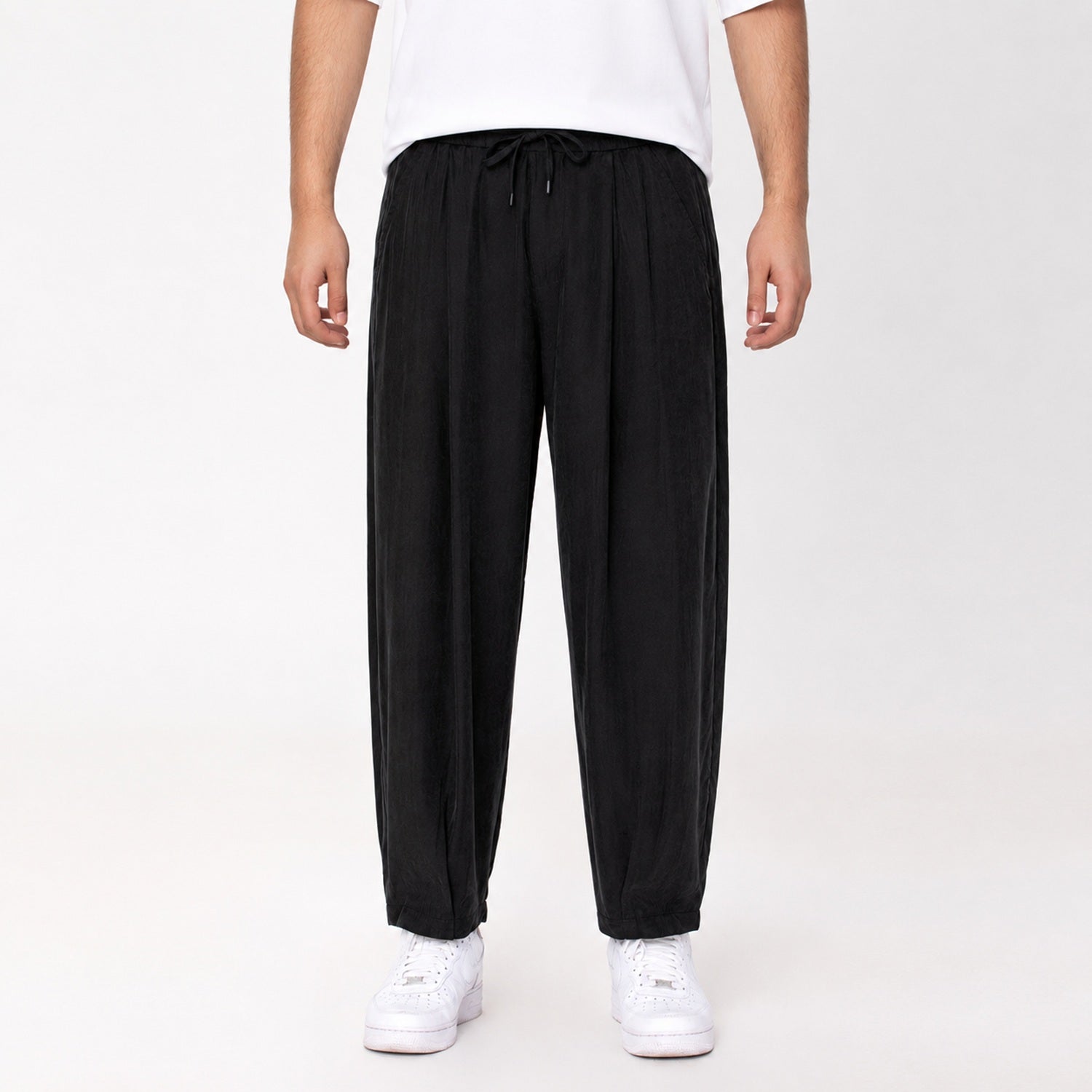 Pantalon large décontracté