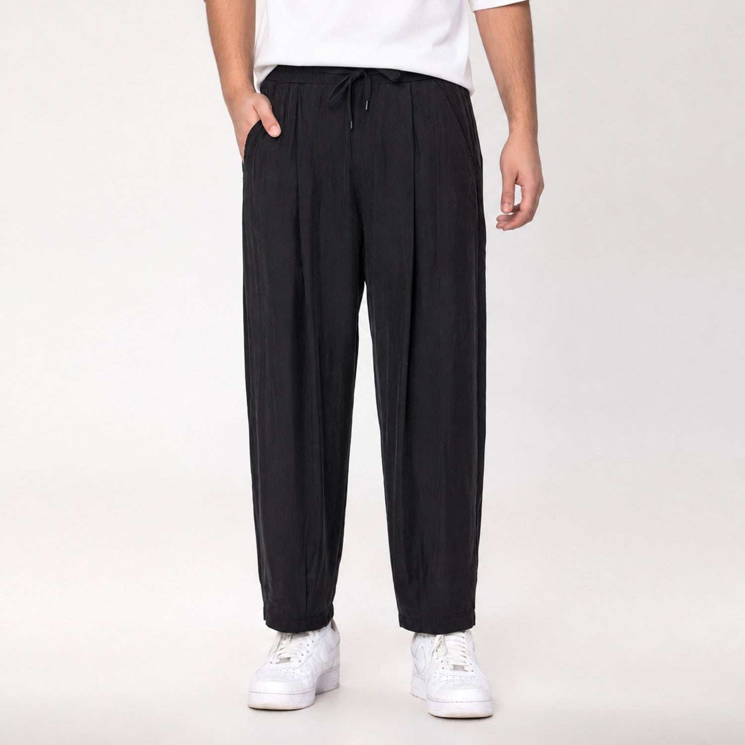 Pantalon large décontracté