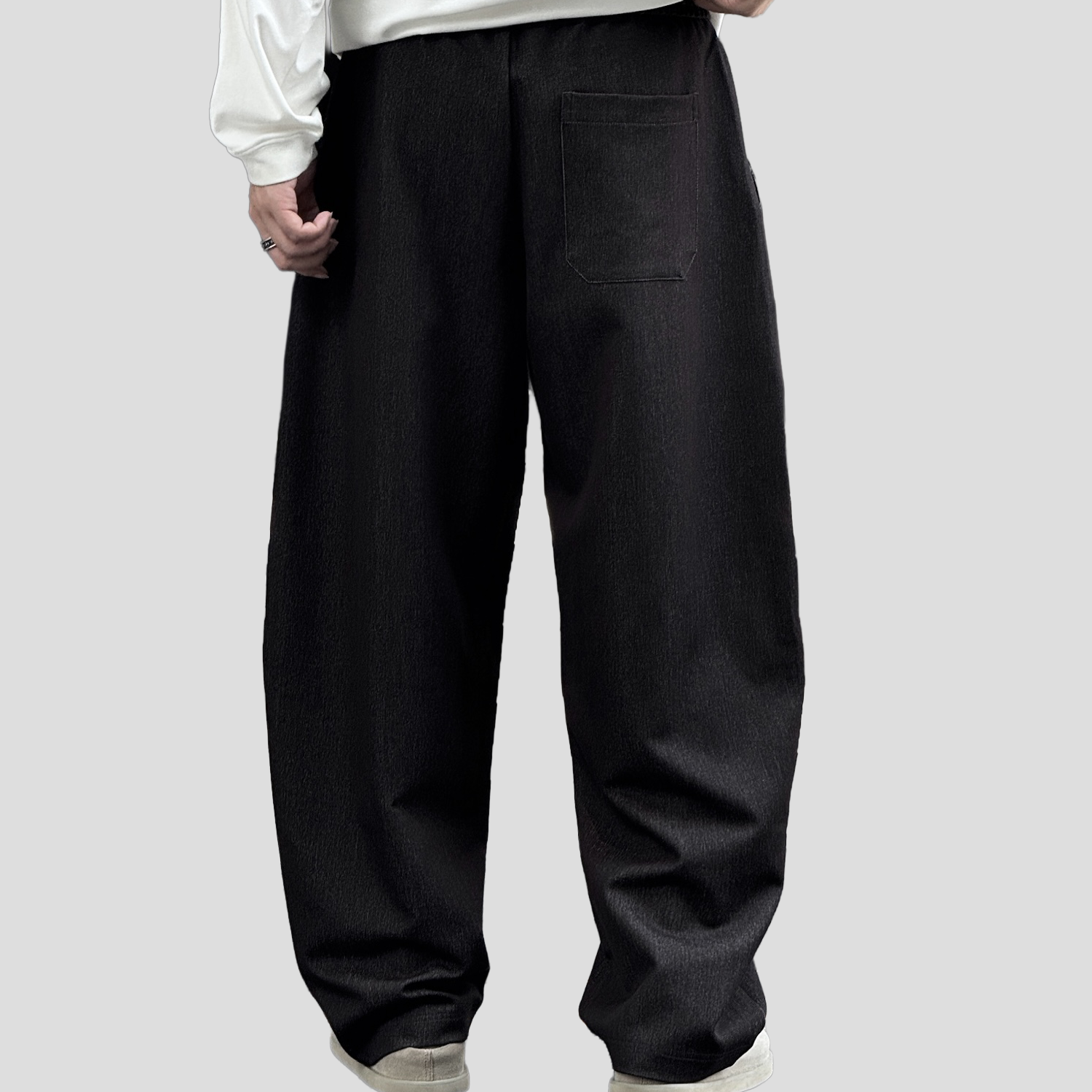 Pantalon ample décontracté avec taille élastique