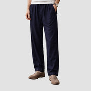 Pantalon Homme Coupe Droite à Cordon